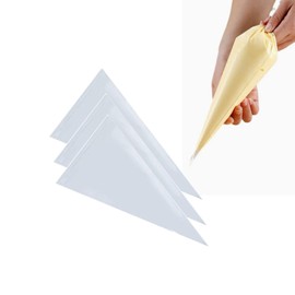 Pastry Bags 12 Inch 100 Pcs Disposable Transparent, Waterproof, Break-Resistant, Suitable for Candy, Bouquet Packaging, Etc Wrapping DIY Handmade