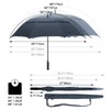 G4Free 54 Inch Automatic Open Golf Umbrella Navy Blue Large