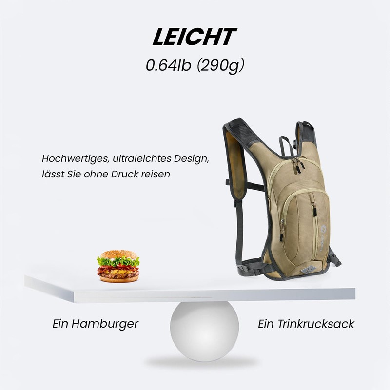 Nepest Hydration Backpack 8L - Bicycle Backpack & Ski Backpack