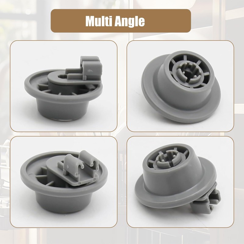 8Pcs Dishwasher Lower Wheel Assembly 611475 Replacement for Bosch Lower