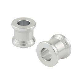 POSH FAITH 141508 Aluminum Color Spool Type M8 Inner Diameter T = 0.6 inch (15 mm) Thickness (Pack of 2)