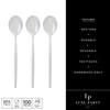 Luxe Party 100 Pieces Premium Plastic Disposable Spoons | Matrix