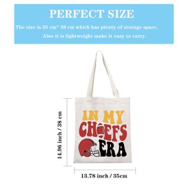 American Football Gift Football Team Gift Sport Fans Gift In My Chief Era Football Tote Bag Gift for Football Fans (Chief Era Tote EU)