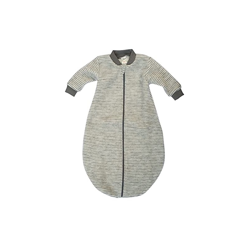 Lilano, Sleeping Romper Sleeping Bag with Sleeves, 100% Wool Terry