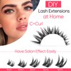 Lash Clusters Individual Lashes 72 pcs DIY Eyelash Extension Pack