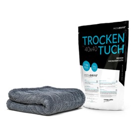 INSTADRIVE Drying Cloth 40 x 40 cm - Ultra Absorbent Premium Microfibre Cloth (1400 GSM) for Car Cleaning - One Cloth Dries the Whole Exterior Lint, Scratches, Streaks & Streaks Free