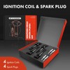 A-Premium Set of 4 Ignition Coil Pack and Iridium Spark