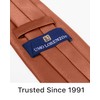 boxed-gifts Clip on Ties for Men - Premium Rust Solid