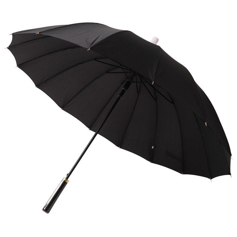 Large Umbrella Automatic Open 16 Ribs Waterproof with Cover Long