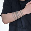 8 Pcs Stainless Steel Bracelets for Men Cuban Link Bracelet