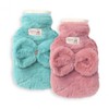 Ribbon cover Winter hand warmer Powerful thermal water bag Medium-sized water bottle Hot pack medium mint