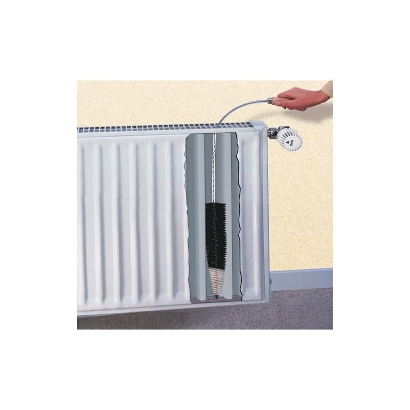 Maximex Flachheizkörper-Bürste - flexibel, Kunststoff, 5.5 x 120 x 5.5