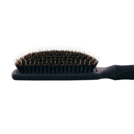 InStyler Smoothing Paddle Hair Brush - Helps Smooth Away Frizz While Drying Hair - Includes Extended Boar Bristles and Rubber Handle for Comfort