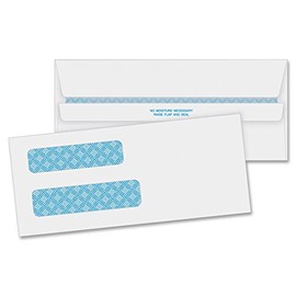 Business Source Double Window No. 8-5/8 Check Envelopes