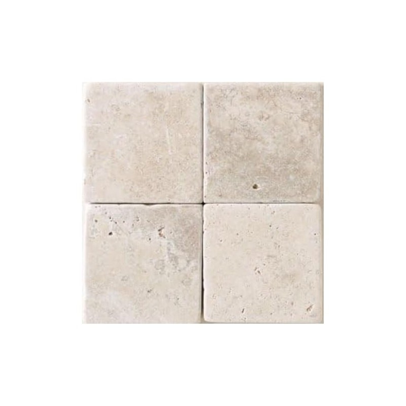 Tenedos Crema Marfil 6x6 Marble Tile – Tumbled & Honed