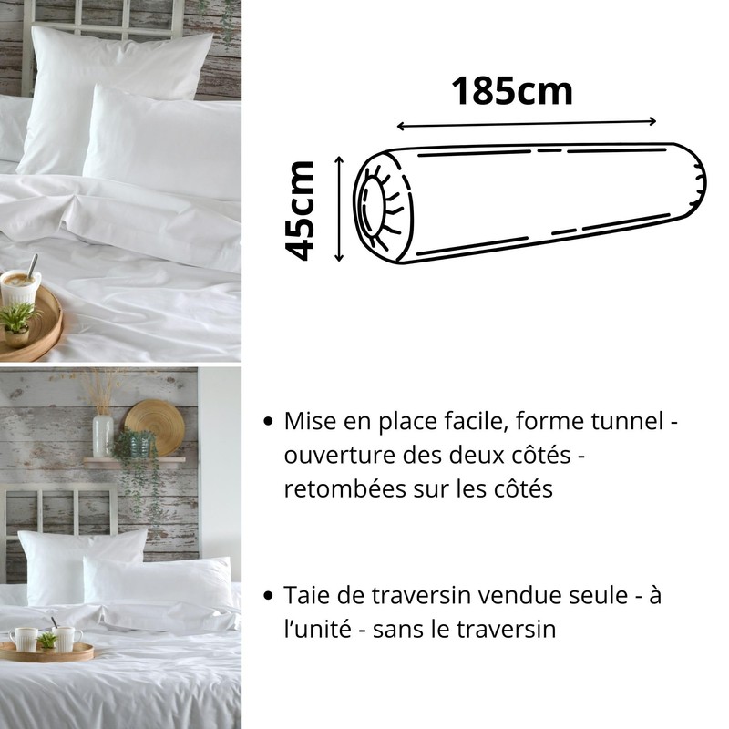 STOF - Bolster pillowcase - Size 45 x 185 cm