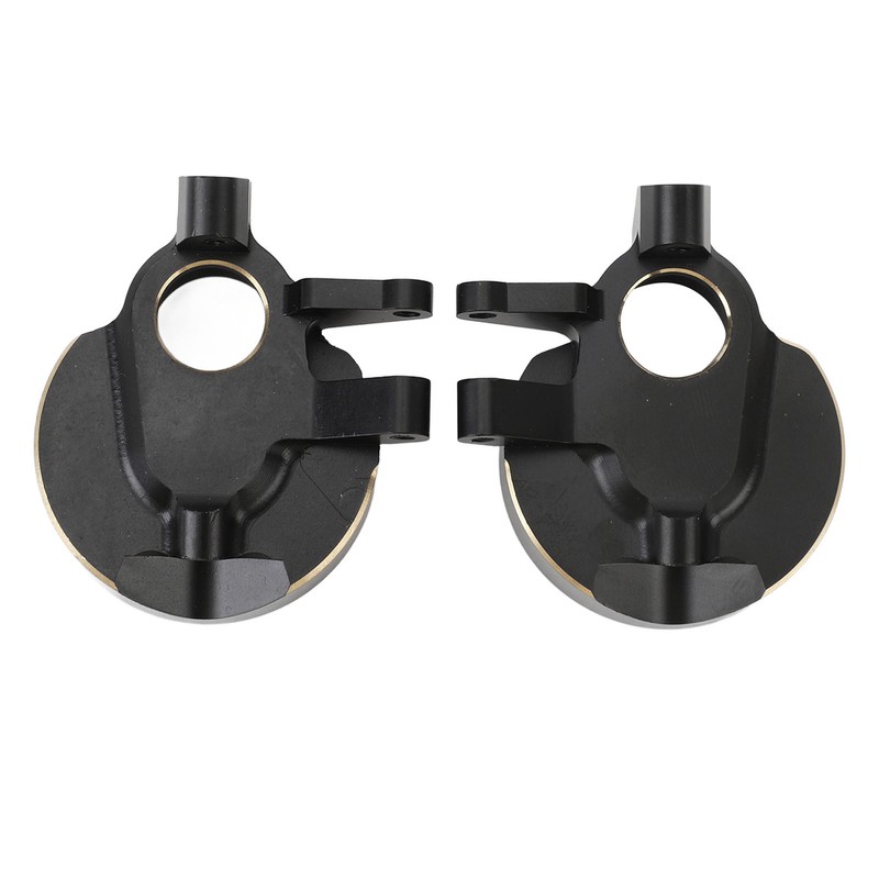 2Pcs RC Steering Knuckles Black Coated Brass Front Steering Knuckles