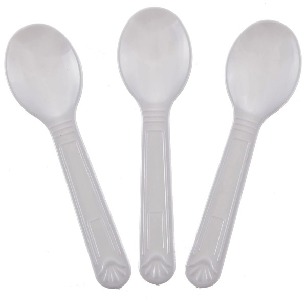 Green Direct Mini Plastic Tasting Spoons and Ice Cream Spoons