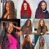 Tuheerst Pre Stretched Braiding Human Hair #Red Color Deep wave