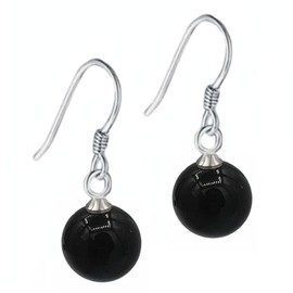 Potara Earrings for Women - Potara Jewelry - Potara Earring - Japanese Jewelry - Anime Earrings, Small, 925 Silver Plated, Agate