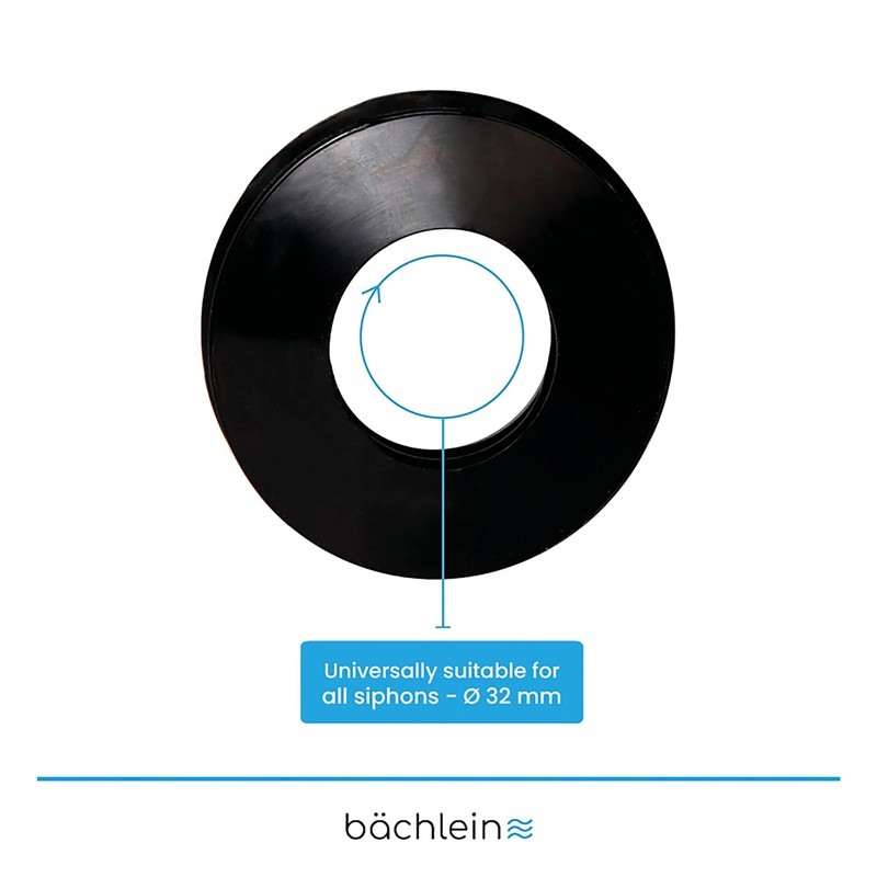 Bächlein Universal Rubber Sleeve Siphon for Drain Pipe Diameter 40