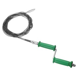 HARFINGTON Drain Cable 2/5" (10mm) Dia. 9.1ft Manual Drain Cleaning Auger Cables with Drill Connector Flexible Spring Unclog Hair for Bathroom Kitchen Toilet Bathtub Sewer Sink