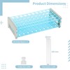 Clear Plastic Test Tubes with Rack, 200 PCS16 x 100
