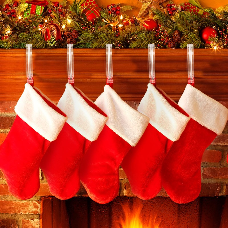 Christmas Stocking Holders for Mantle Set of 16, Lightweight Stocking