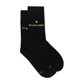 FC Bayern München Business Socks Set of 2 Unisex Black, black
