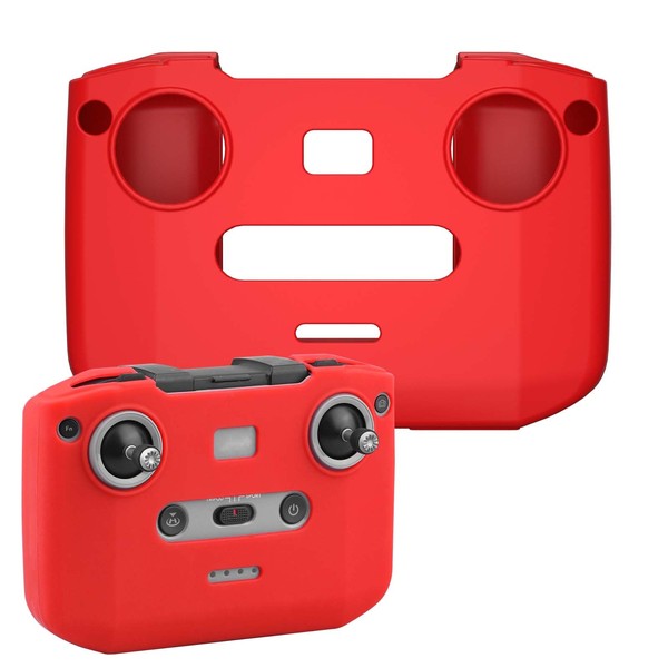 BRDRC Silicone Protective Case Cover for DJI RC-N1/RC-N2 Remote Control,Mini 3 Pro/Mini 4 Pro/Air 3 /Mini 2/Air 2S Control Protector Sleeve Accessory(red)