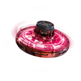 2024 New Flying Fidget Spinner 360 Mini drone Boomerang Cool Flying UFO Toys with Attachable Tippe Toe Spinner - Color: Red