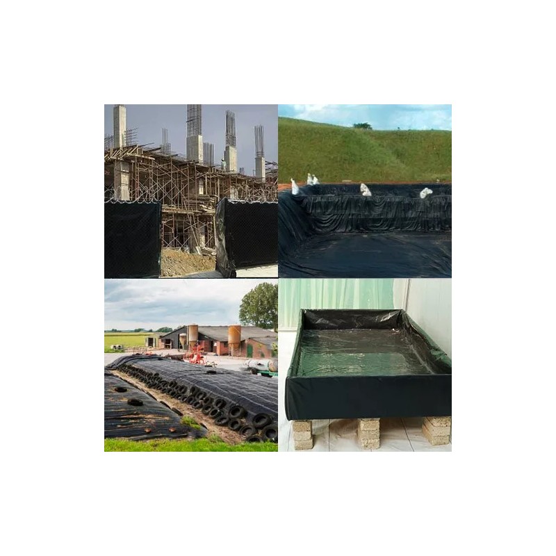 Nali Rollo Plástico Negro Abre 4 Metros(200m2),aprox,polietileno,