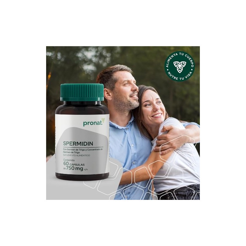 Pronat Spermidin Antioxidante Suplemento Alimenticio 60 Cápsulas – Con Germen