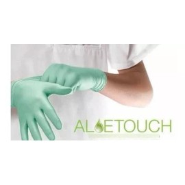 Medline Guantes Examen De Vinilo Con Aloetouch Ultra Talla M/ Cj/100