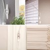 Ouligay 12 Pcs Blind Cord Holder Clear Cord Cleat Plastic