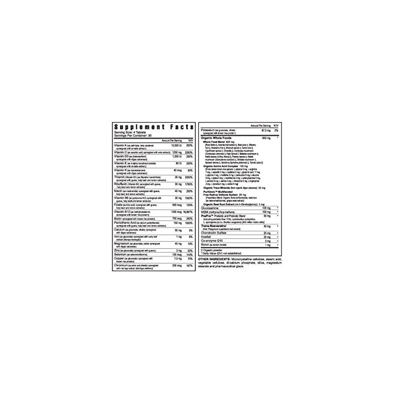 Multi Vitamin Mineral Complex BTT 2.0 - 120 Tablets