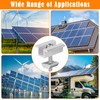 8pcs Solar Panel Mounting Clamps Aluminium AL6005-T5,Mid Clamps for 30-35mm