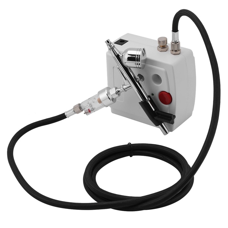 Airbrush Compressor Kit Dual Action Spray Air Brush Set Tattoo