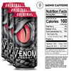 Venom Energy Drink, Original, 0 Fat, 160mg Caffeine, 16 Fl