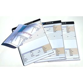Crystal Pilot VFR-IFR Flight Notepad with METAR Reference Guide For Pilot Kneeboard - 3 Pack