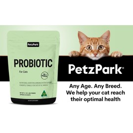 Probiotic for Cats & Kittens - Cat Probiotic Powder for Hairball Prevention, Digestive Support, Immune Health, Prebiotics, and Diarrhea Relief - Suitable for Indoor Cats & Kittens - 60 Scoops
