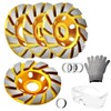 Deepa Ribusu 4.9 inches (100 mm) Diamond Cup Wheel Set
