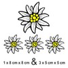 Generisch Set of 4 stickers, Alps Edelweiss Bavaria, car sticker,