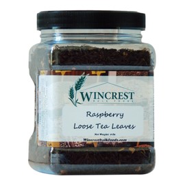 Bulk Loose Black Tea Leaves - 8 Oz Container (Raspberry)