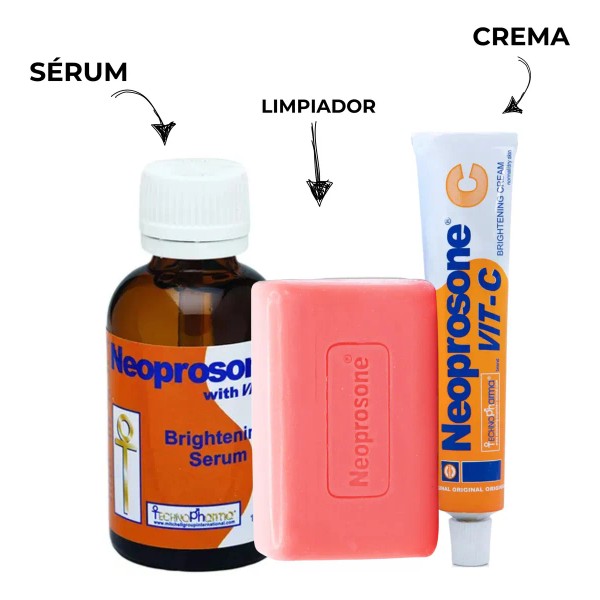 Kit Express Aclara Serum + Crema + Limpiador Con Vitamina