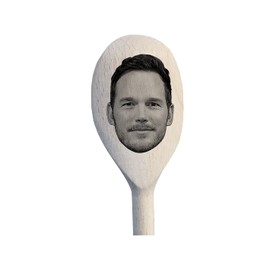 Chris Pratt Merch Gift Idea Image On A Wooden Spoon-Novelty Memorabilia Birthday Christmas Present
