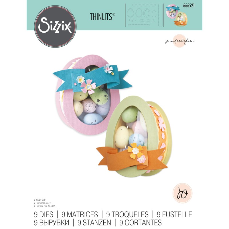 Thinlits 9 Piece Easter Egg Set by Jennifer Ogborn