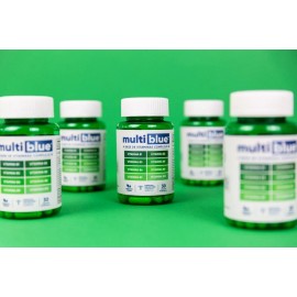 Multiblue Complejo B Cápsulas 30 Unidades Sin Sabor Vitaminas B1 B2 B3 B5 B6 B9 B12