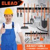 ELEAD 68'' All Metal Adjustable Garden Tool Organizer: Garage Tool