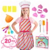 kkmon Kids Cooking and Baking Set for Girls - 20